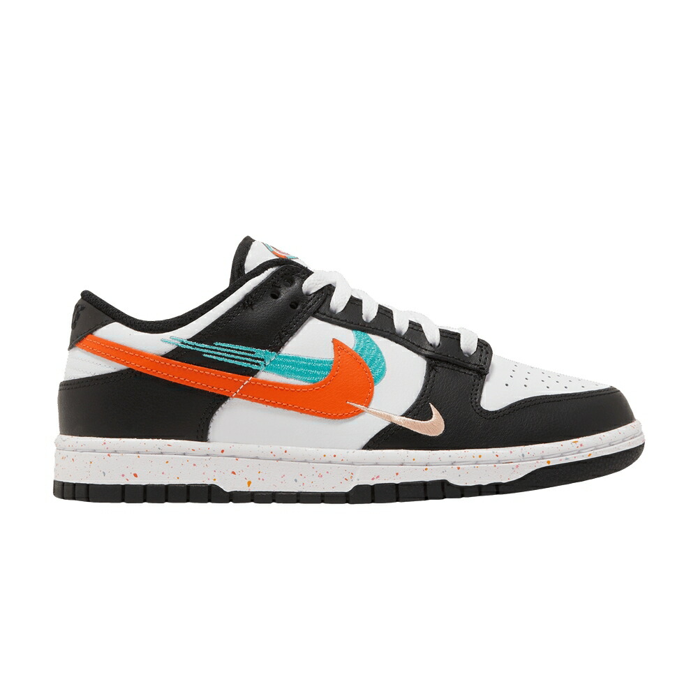 ナイキ ダンク 白色 ホワイト ラッシュ ピンク ダンクロー MULTISWOOSH スニーカー レディース NIKE WMNS DUNK LOW MULTI-SWOOSH / WHITE WHITE RUSH PINK WASHED