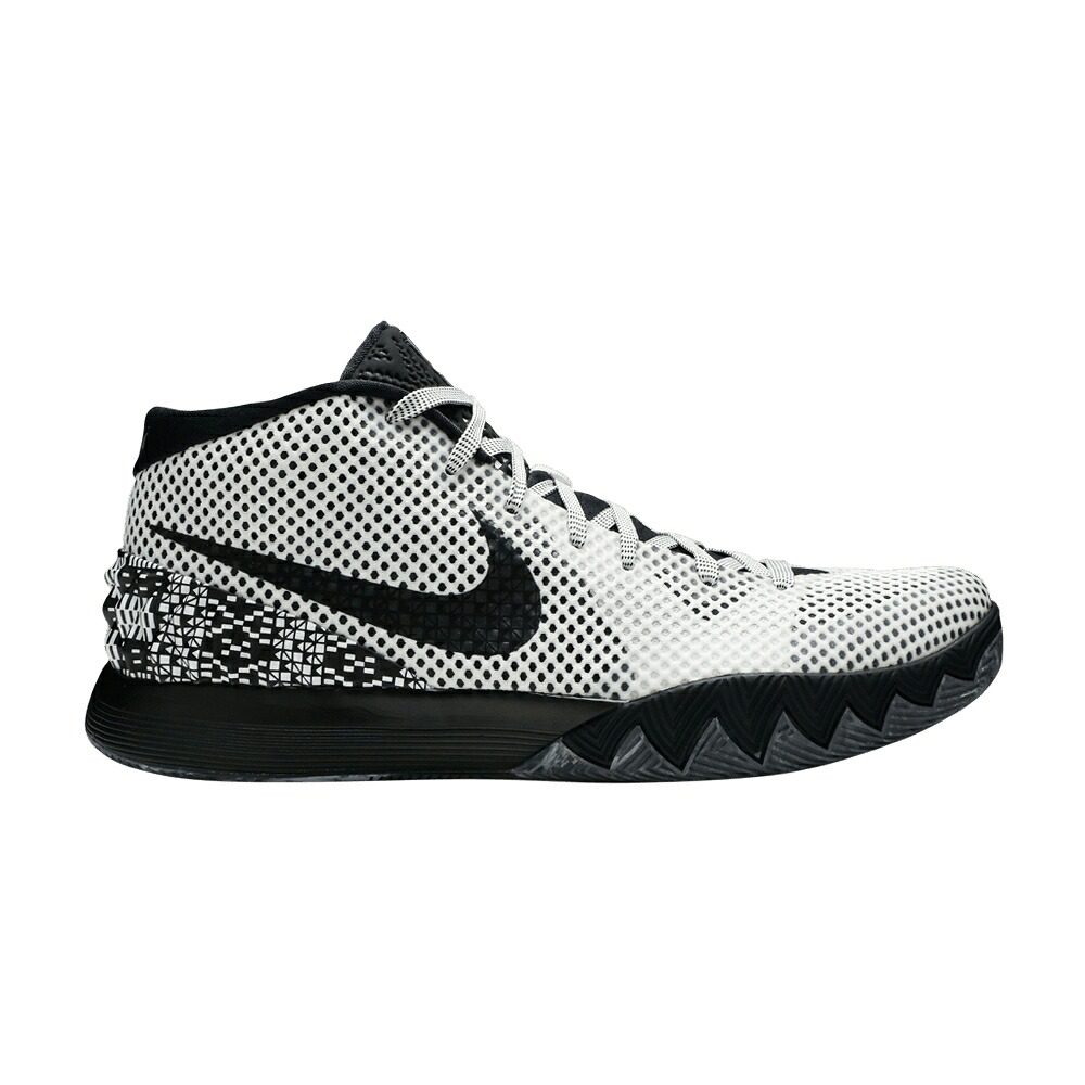 ナイキ カイリー 白色 ホワイト 灰色 グレー 黒色 ブラック 'BHM' スニーカー メンズ NIKE KYRIE 1 / WHITE DARK GREY BLACK