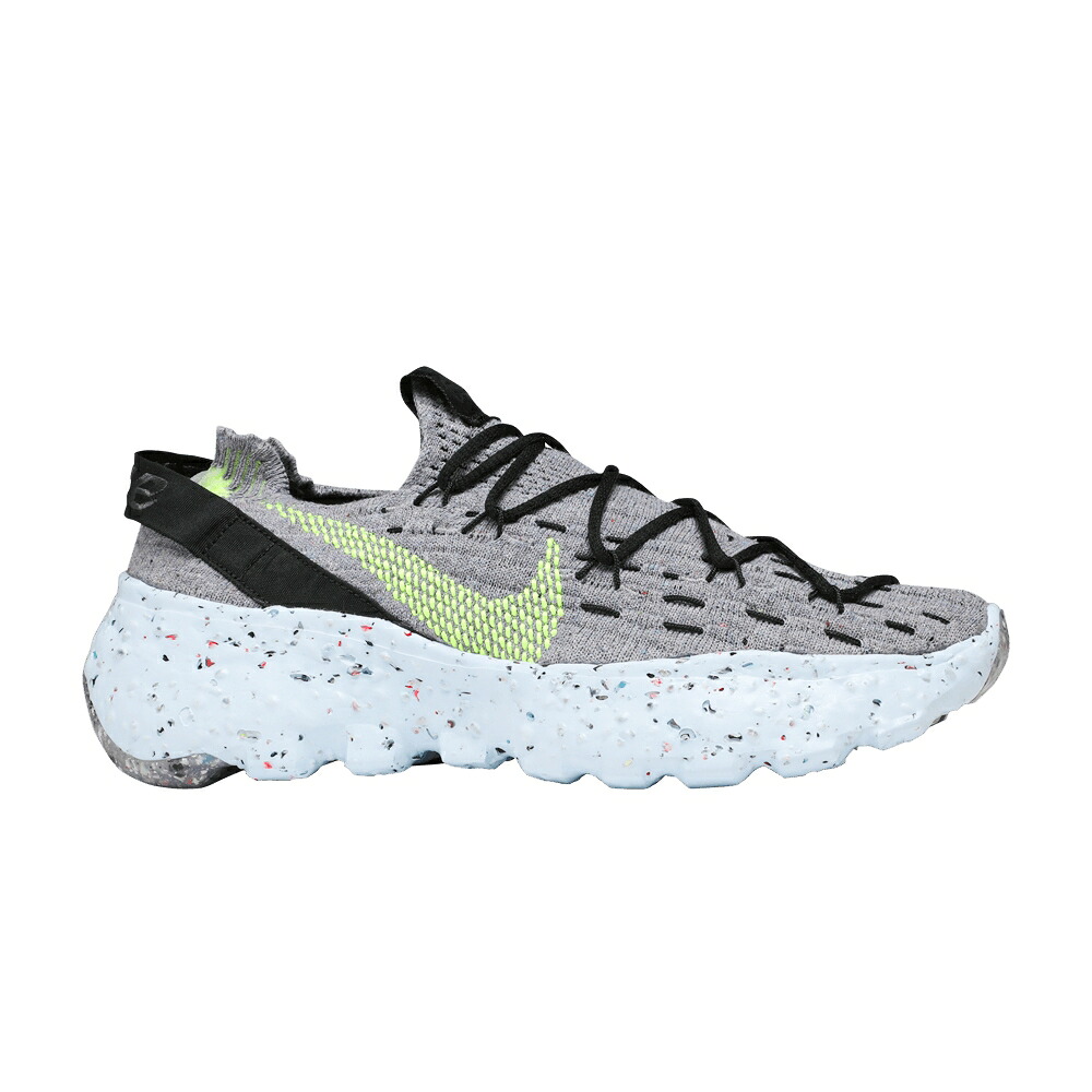 ナイキ 薄墨色 薄墨色 \u0027THIS VOLT\u0027 スニーカー レディース NIKE WMNS SPACE HIPPIE 04 IS TRASH - / GREY VOLT