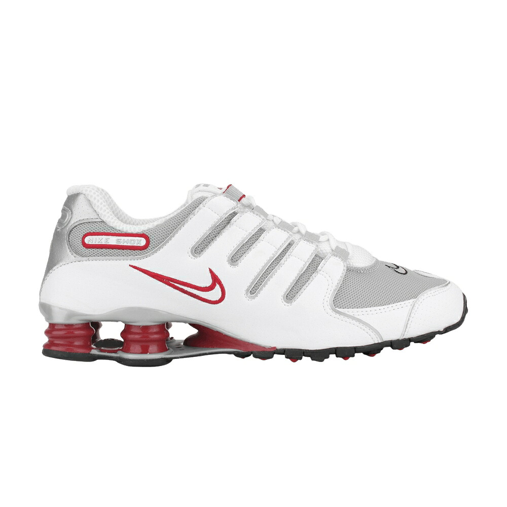 ナイキ ショックス 白いこと 白いこと 赤 赤いこと 黒いこと 黒いこと スニーカー メンズ NIKE SHOX NZ / WHITE UNIVERSITY RED BLACK