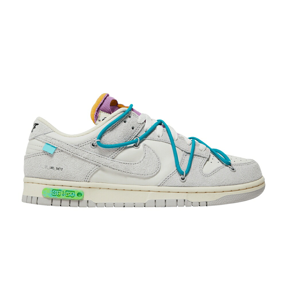 ナイキ 象牙色 ダンク 薄墨色 薄墨色 活動力 ダンクロー \u0027LOT 50\u0027 スニーカー メンズ NIKE OFF-WHITE X DUNK LOW 36 OF / SAIL NEUTRAL GREY ENERGY