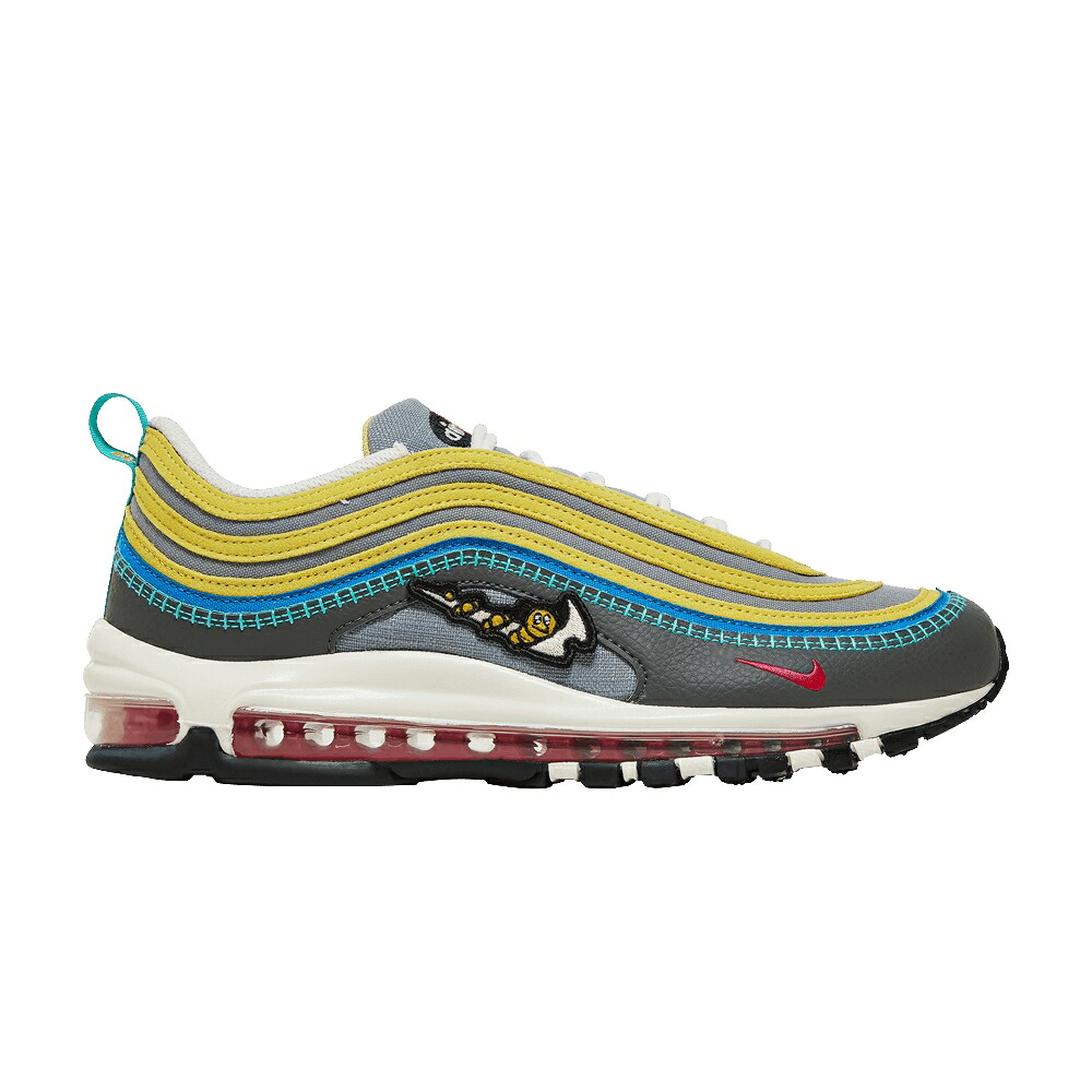 ナイキ マックス 薄墨色 薄墨色 大気圏マックス \u0027AIR SPRUNG\u0027 スニーカー メンズ NIKE AIR MAX 97 / IRON GREY PARTICLE GREY CELERY