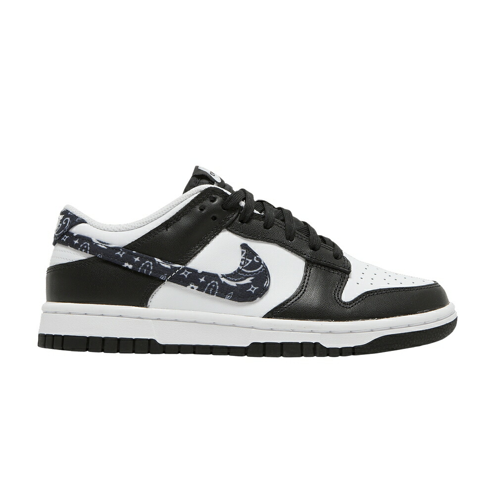 ナイキ ダンク 黒色 ブラック 白色 ホワイト ダンクロー 'BLACK PAISLEY' スニーカー レディース NIKE WMNS DUNK LOW / BLACK WHITE