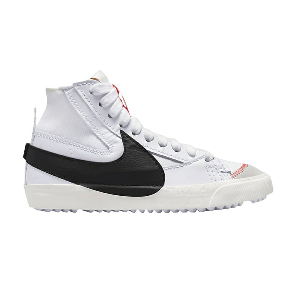 ナイキ ブレイザー ミッド ジャンボ 白いこと 白いこと 黒いこと 黒いこと \u002777 \u0027WHITE BLACK\u0027 スニーカー レディース NIKE WMNS BLAZER MID JUMBO / WHITE WHITE SAIL BLACK