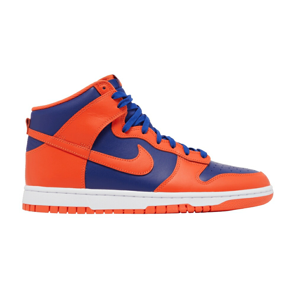 ナイキ ダンク ハイ 橙 オレンジ ディープ 青色 ブルー 白色 ホワイト ダンクハイ 'KNICKS' スニーカー メンズ NIKE DUNK HIGH / ORANGE DEEP ROYAL BLUE WHITE