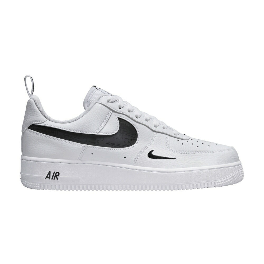 ナイキ スウッシュ スウォッシュ 白色 ホワイト 黒色 ブラック エアフォース 07 REFLECTIVE BLACK スニーカー メンズ NIKE AIR FORCE 1 LV8 SWOOSH - WHITE / WHITE WHITE BLACK