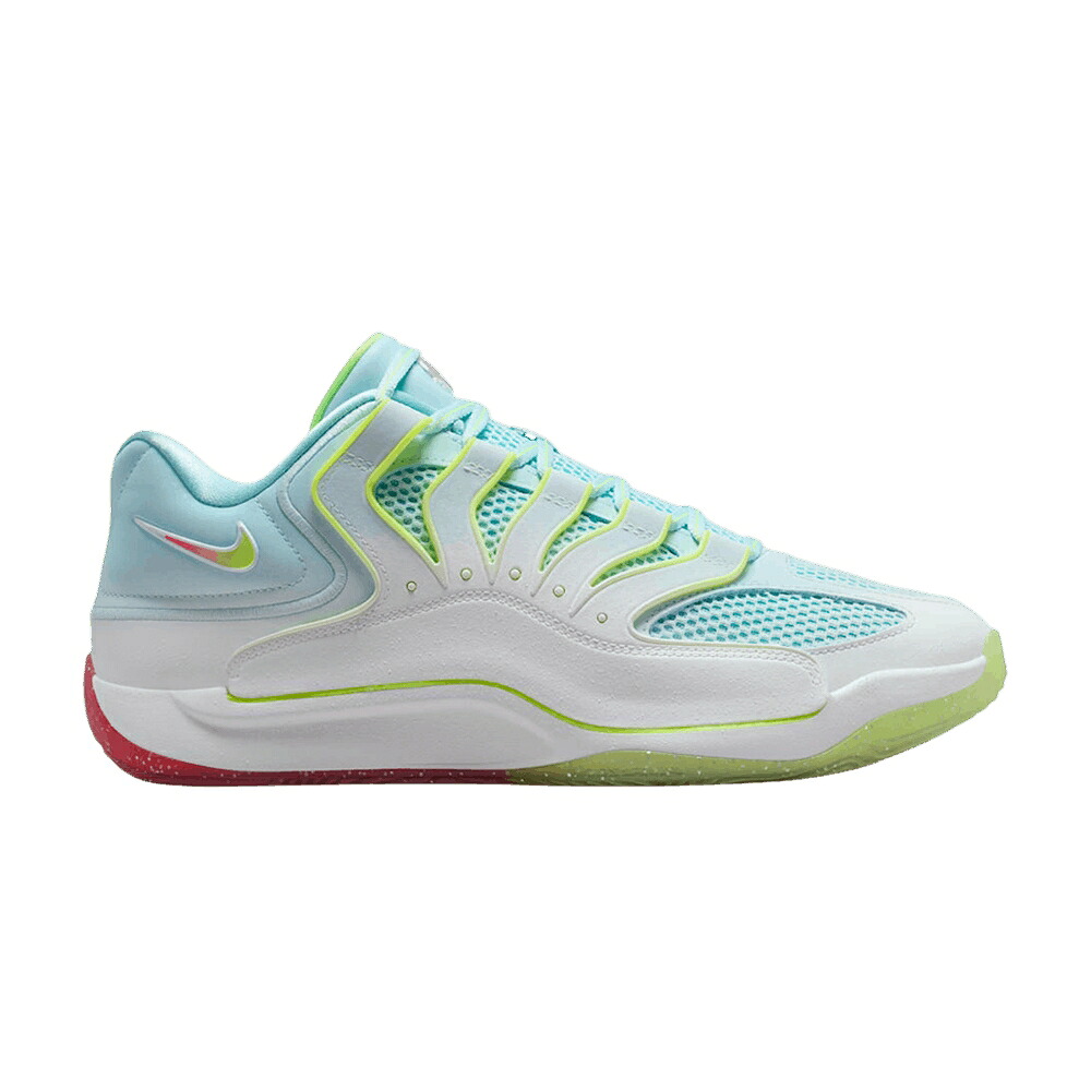 ナイキ 白いこと 白いこと クリムゾン \u0027SNOWED IN\u0027 スニーカー メンズ NIKE KD 18 / WHITE VOLT BRIGHT CRIMSON