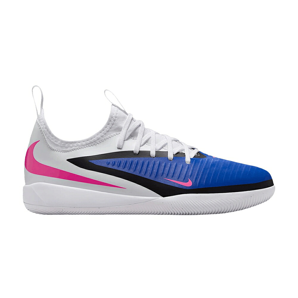 ナイキ アカデミー 青色 ブルー 白色 ホワイト ピンク ブラスト JR. 'RACER BLUE' ジュニア キッズ NIKE PHANTOM 6 LOW ACADEMY IC GS / RACER BLUE WHITE PINK BLAST ベビー マタニティ スニーカー|スニケス