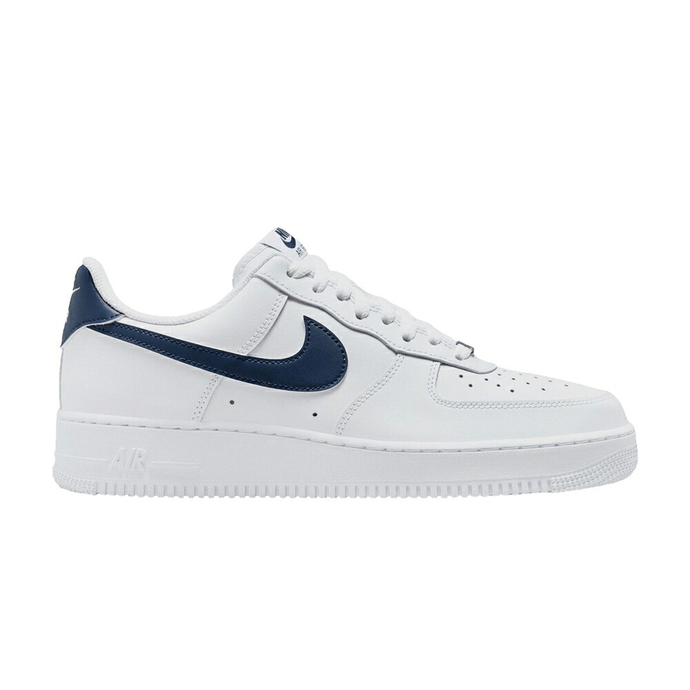 ナイキ 白色 ホワイト 紺色 ネイビー エアフォース 07 WHITE NAVY スニーカー メンズ NIKE AIR FORCE 1 COLLEGIATE / WHITE COLLEGIATE NAVY