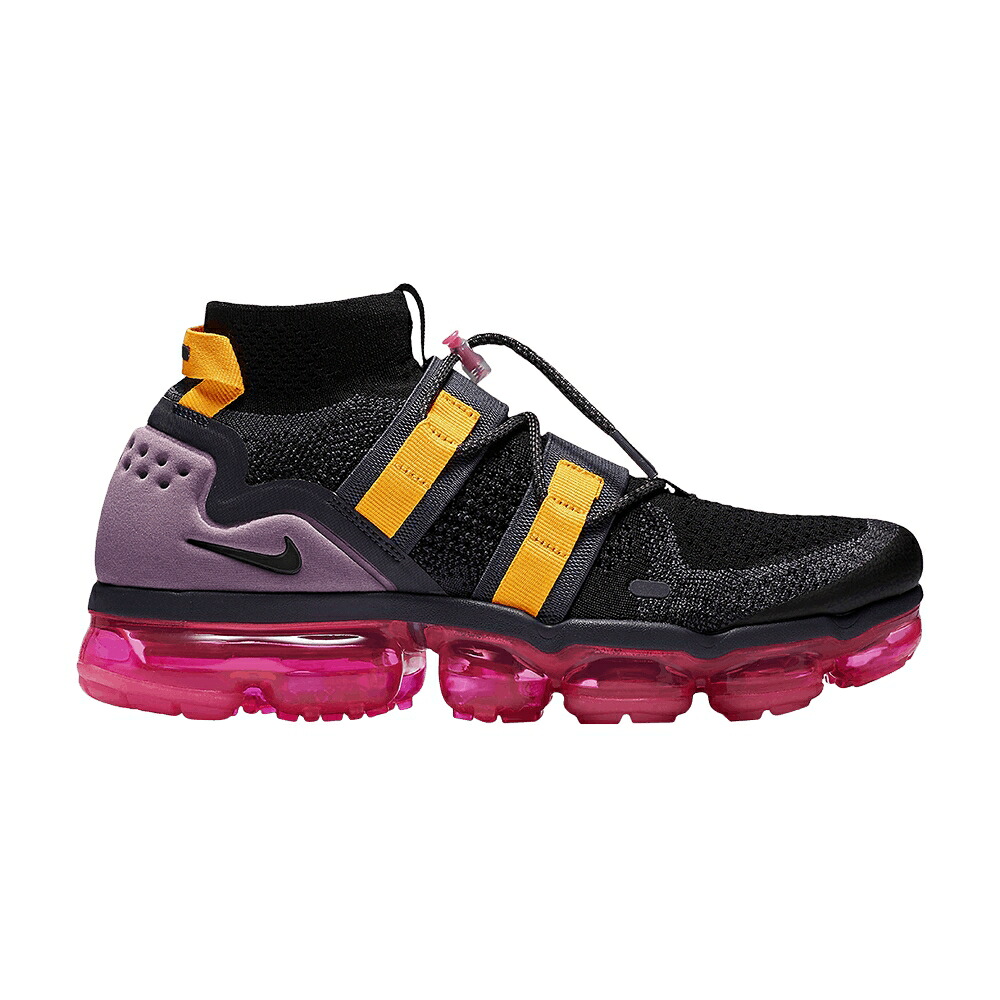 ナイキ 黒色 ブラック ピンク ブラスト エアヴェイパーマックス 'PINK BLAST' スニーカー メンズ NIKE AIR VAPORMAX UTILITY / BLACK GRIDIRON PINK BLAST|スニケス