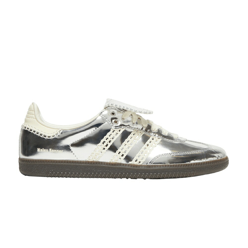 アディダス サンバ 銀色 シルバー クリーム 白色 ホワイト 灰色 グレー ILVER METALLIC スニーカー メンズ ADIDAS WALES BONNER X SAMBA / SILVER METALLIC CREAM WHITE GREY