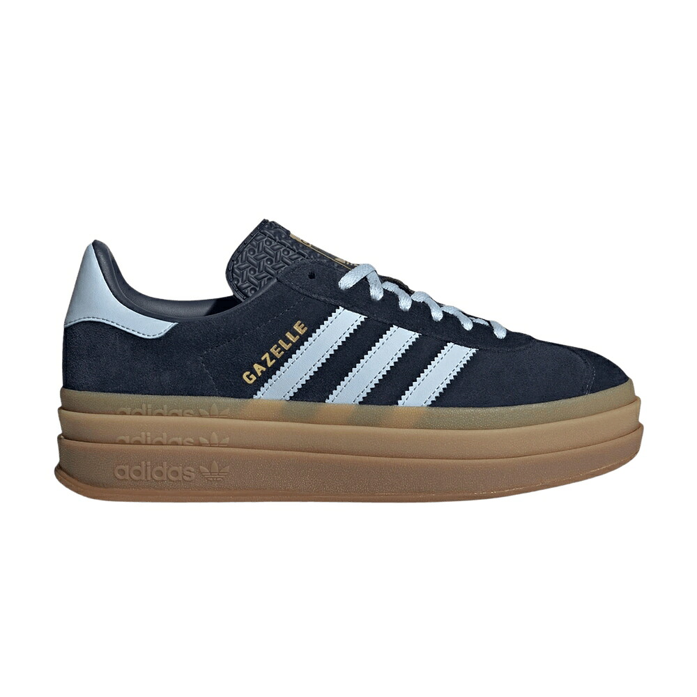 アディダス ガゼル 藍色 インディゴ ナイト爵 天の原 ゴールド \u0027NIGHT SKY\u0027 スニーカー レディース ADIDAS WMNS GAZELLE BOLD INDIGO CRYSTAL / NIGHT INDIGO CRYSTAL SKY GOLD