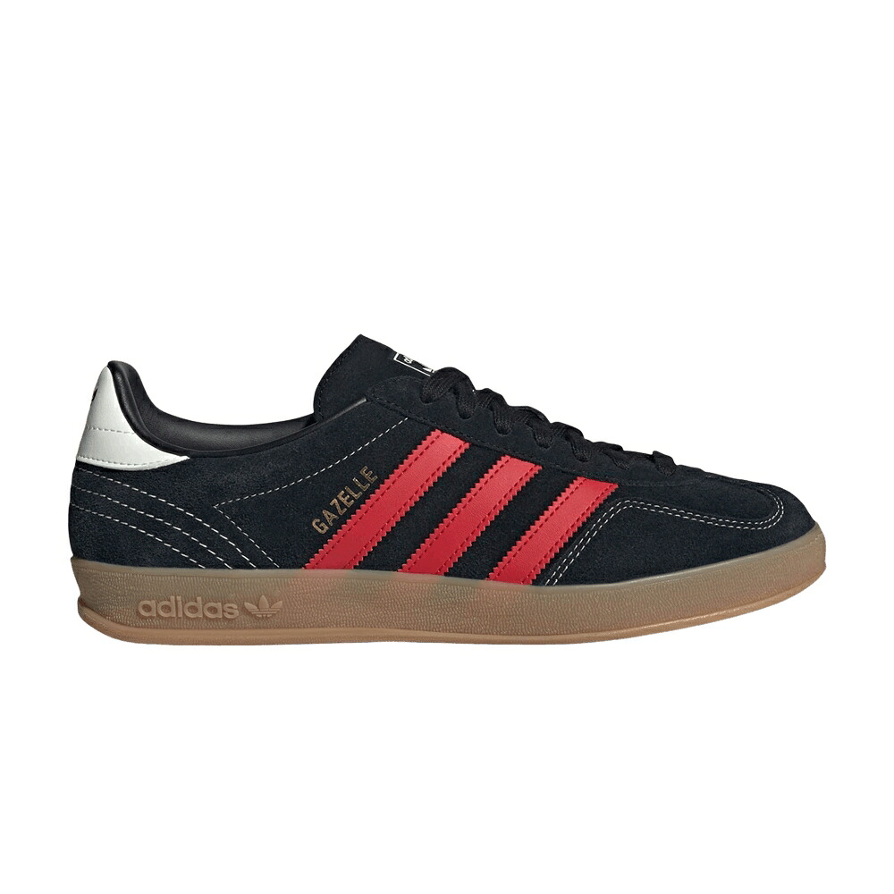 アディダス ガゼル 黒いこと 黒いこと 中核グループ \u0027CORE GUM\u0027 スニーカー メンズ ADIDAS GAZELLE INDOOR BLACK BETTER SCARLET / CORE BLACK BETTER SCARLET GUM