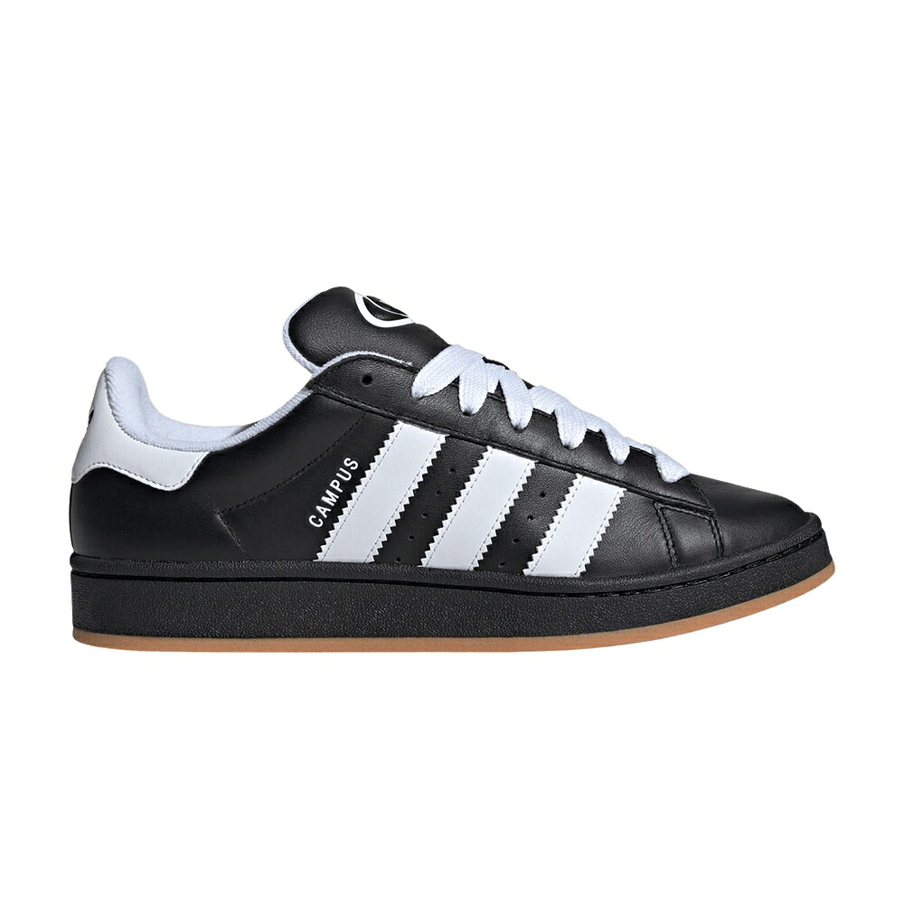 アディダス キャンパス 黒色 ブラック 白色 ホワイト コア 'CORE GUM' スニーカー メンズ ADIDAS CAMPUS 00S BLACK FOOTWEAR WHITE / CORE BLACK FOOTWEAR WHITE GUM|スニケス