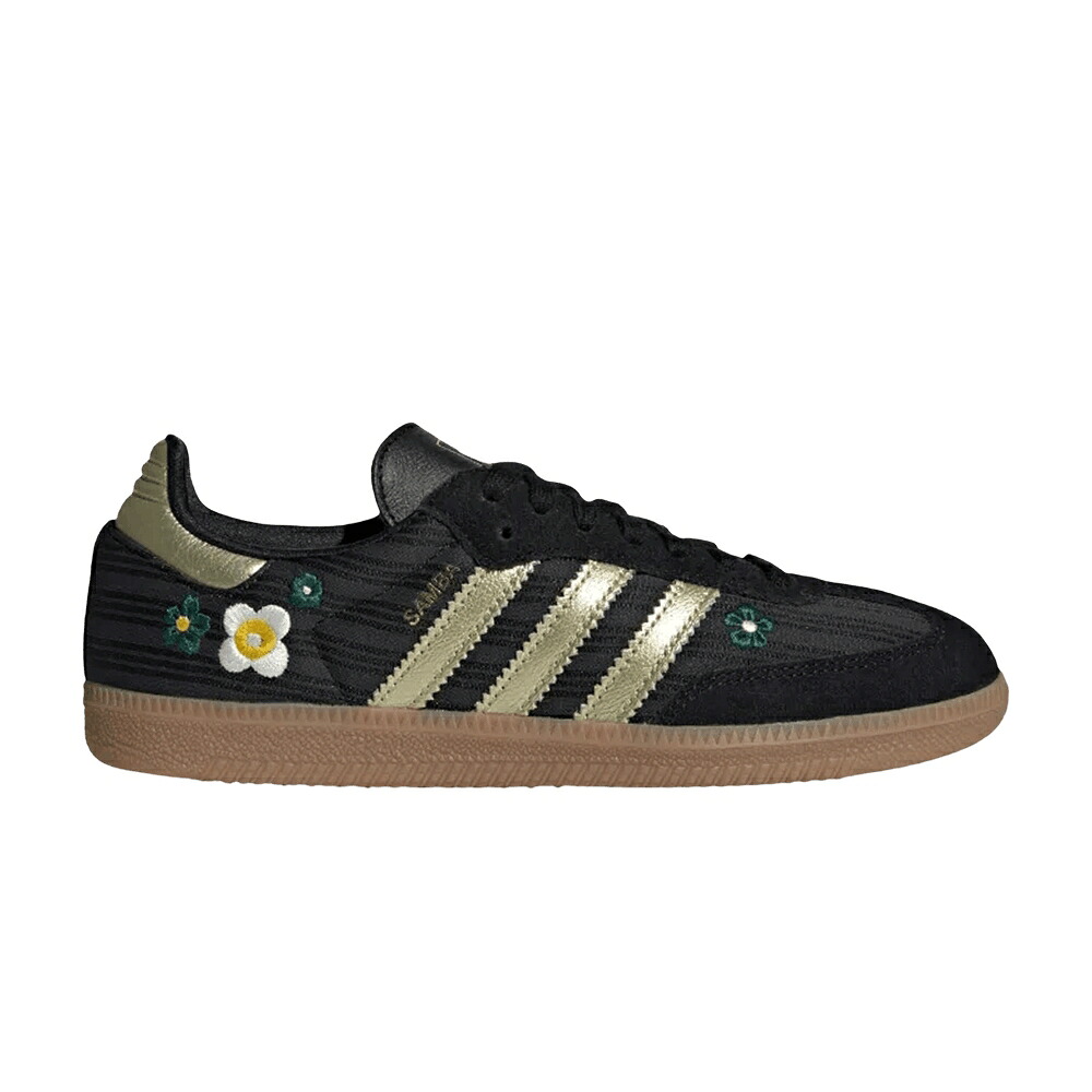 アディダス サンバ 黒いこと 黒いこと ゴールド \u0027BLACK GOLD\u0027 スニーカー レディース ADIDAS LIBERTY LONDON X WMNS SAMBA OG / BLACK GOLD GUM