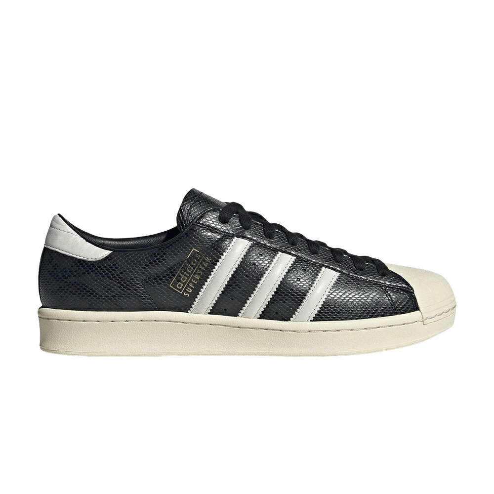 アディダス スーパースター ビンテージ ヴィンテージ 黒色 ブラック コア 白色 ホワイト クリーム CORE CREAM スニーカー メンズ ADIDAS SUPERSTAR VINTAGE BLACK / CORE BLACK CORE WHITE CREAM