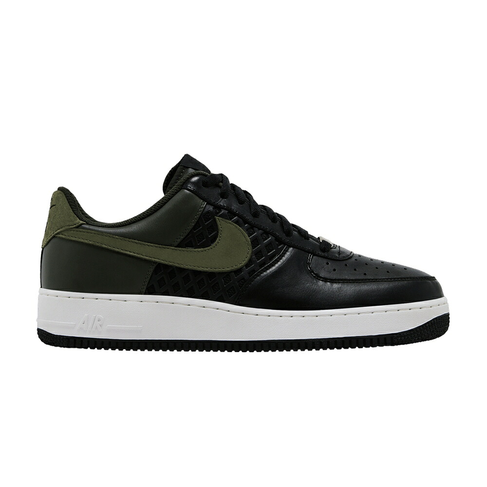 ナイキ プレミアム 黒色 ブラック アーミー 白色 ホワイト エアフォース スニーカー メンズ NIKE AIR FORCE 1 LOW PREMIUM / BLACK DARK ARMY WHITE
