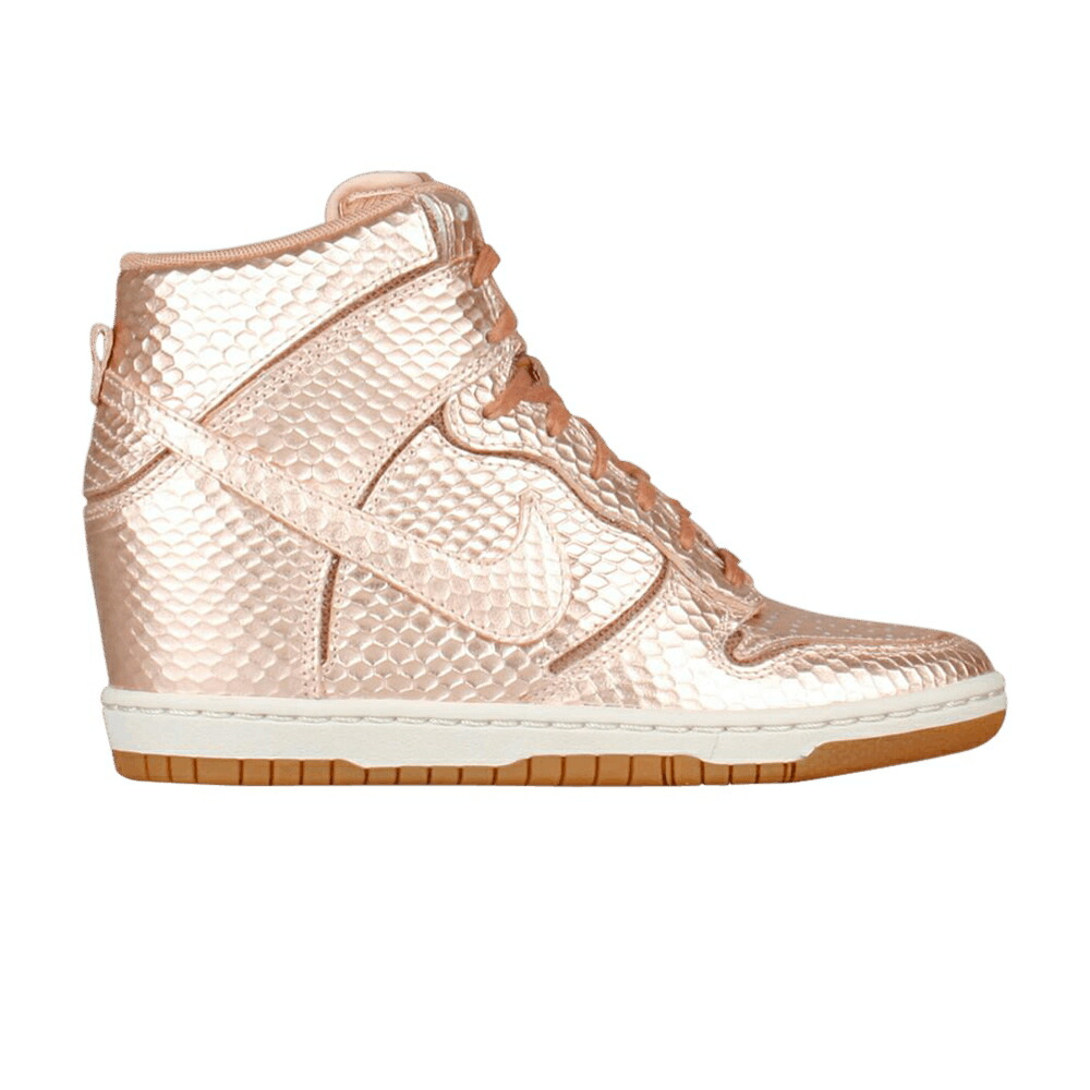 ナイキ ダンク スカイ ハイ プレミアム 赤 レッド 銅 ブロンズ METALLIC BRONZE スニーカー レディース NIKE WMNS DUNK SKY HIGH CUT OUT PREMIUM RED / METALLIC RED BRONZE LIGHT BONE