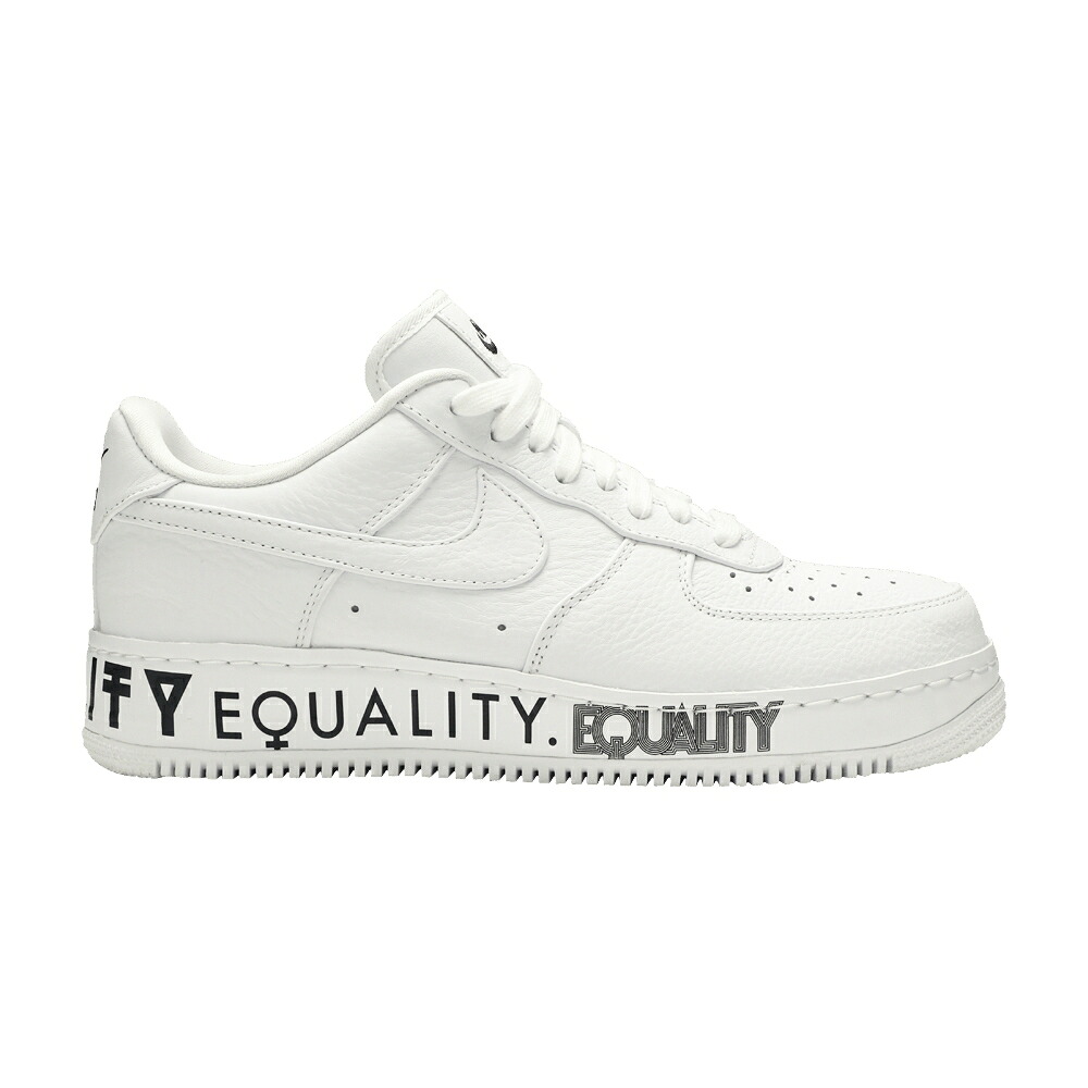 ナイキ 白色 ホワイト 黒色 ブラック エアフォース 'EQUALITY' スニーカー メンズ NIKE AIR FORCE 1 LOW CMFT / WHITE WHITE BLACK|スニケス