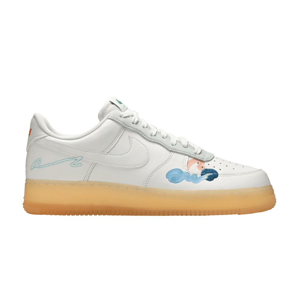 ナイキ 白いこと 白いこと 空軍 \u0027EARTH DAY\u0027 スニーカー メンズ NIKE MAYUMI YAMASE X AIR FORCE 1 FLYLEATHER / WHITE WHITE WHITE