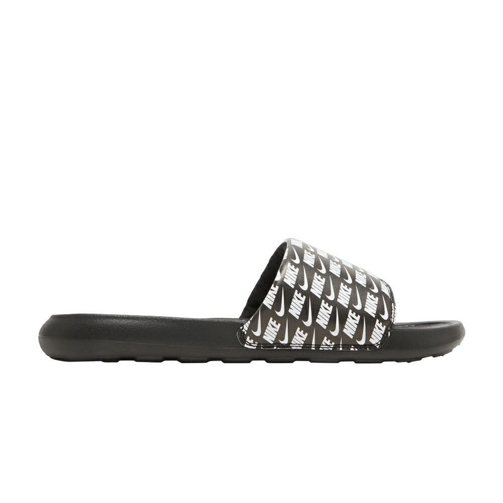 ナイキ サンダル ロゴ 黒色 ブラック 白色 ホワイト 'REPEAT BLACK' スニーカー メンズ NIKE VICTORI ONE SLIDE PRINT LOGO - / BLACK WHITE BLACK|スニケス