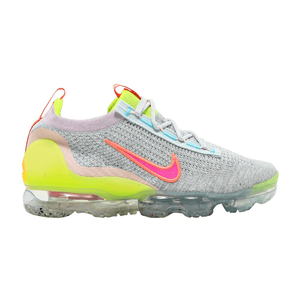 ナイキ 飛球編み物 エアヴェイパーマックス \u0027NEON\u0027 スニーカー レディース NIKE WMNS AIR VAPORMAX 2021 FLYKNIT / PHOTON DUST BRIGHT MANGO VOLT