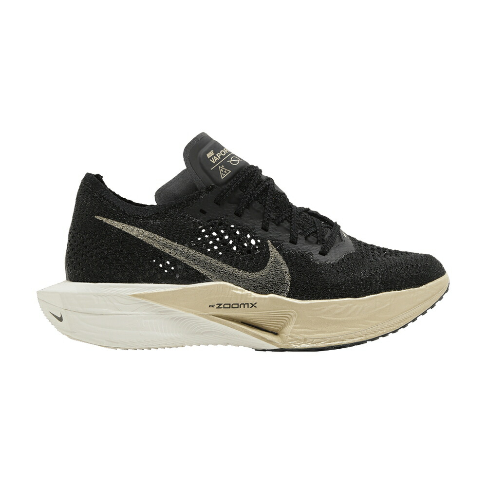 ナイキ ゴールド 黒色 ブラック NEXT% 'BLACK GRAIN' スニーカー レディース NIKE WMNS ZOOMX VAPORFLY 3 METALLIC GOLD / BLACK BLACK OATMEAL METALLIC
