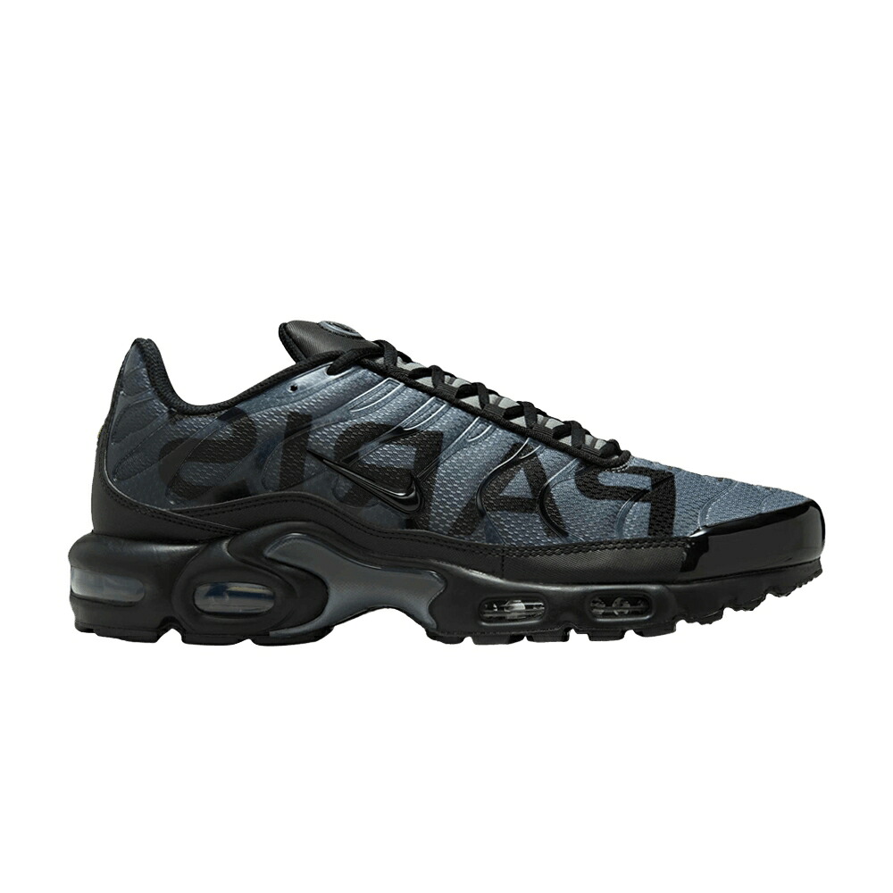 ナイキ マックス 黒いこと 黒いこと 薄墨色 薄墨色 エアマックスプラス \u0027BLACK GREY\u0027 スニーカー メンズ NIKE PARIS SAINT-GERMAIN X AIR MAX PLUS PARTICLE / BLACK BLACK PARTICLE GREY