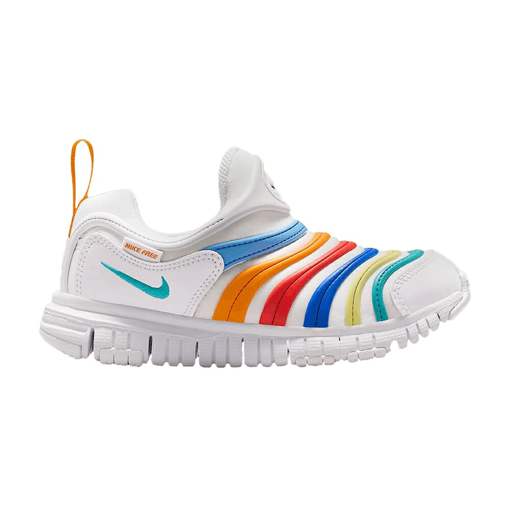 ナイキ ダイナモ フリー 白色 ホワイト 'WHITE MULTI' ジュニア キッズ NIKE DYNAMO FREE PS / WHITE LIMELIGHT HYPER ROYAL ベビー マタニティ スニーカー|スニケス