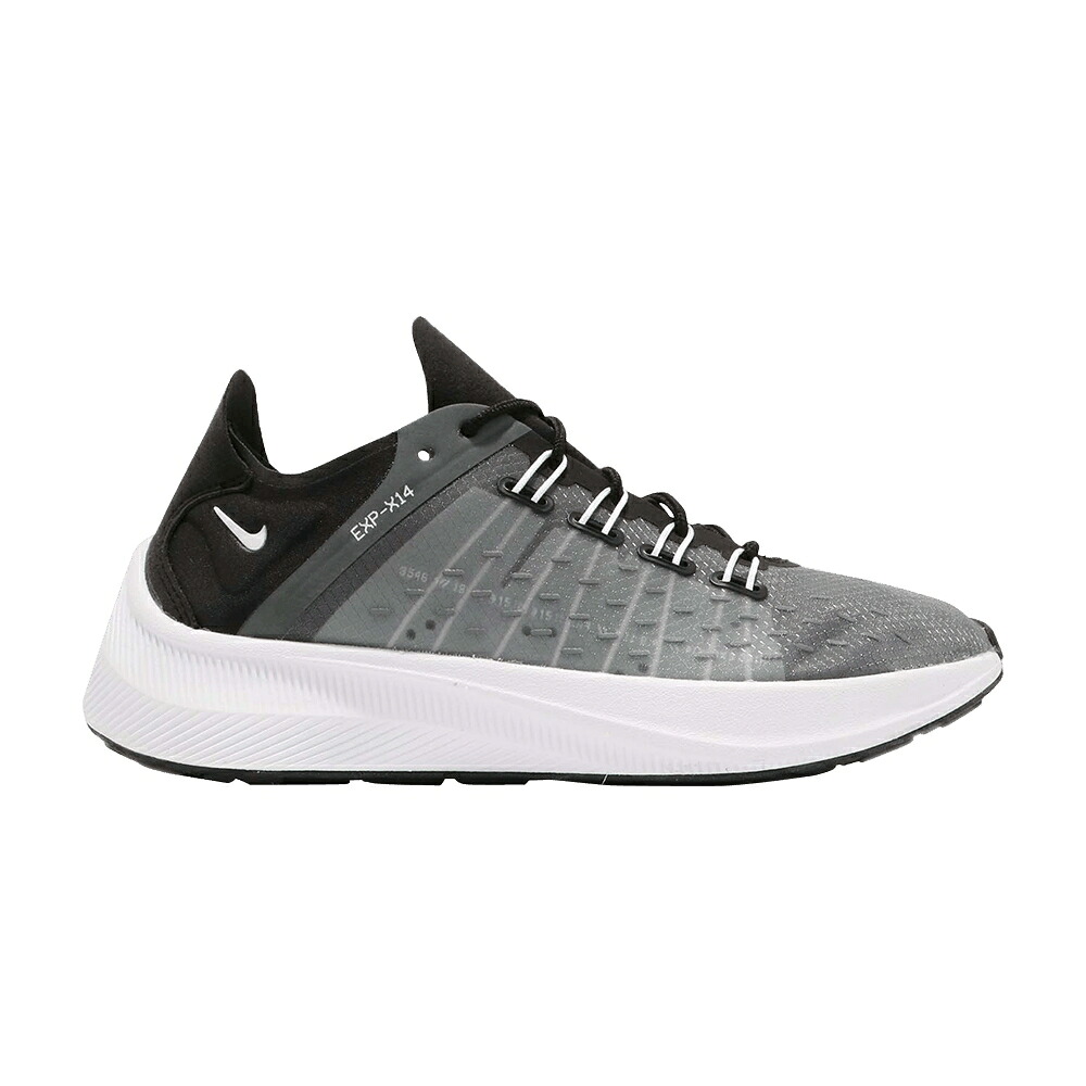 ナイキ 黒いこと 黒いこと 薄墨色 薄墨色 白いこと 白いこと スニーカー レディース NIKE WMNS EXP-X14 / BLACK DARK GREY WHITE WOLF GREY