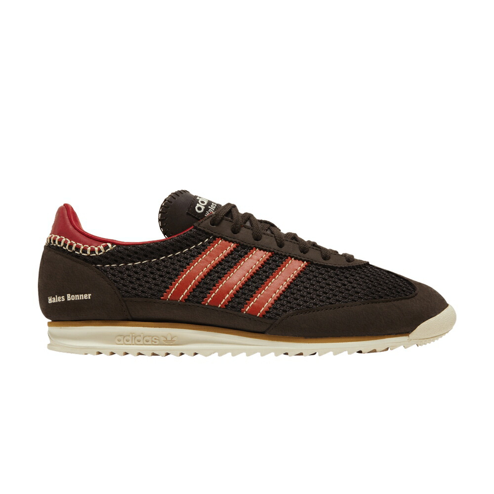 アディダス ニット 茶色 ブラウン 橙 オレンジ 'BROWN' スニーカー メンズ ADIDAS WALES BONNER X SL72 KNIT / DARK BROWN COLLEGIATE ORANGE|スニケス