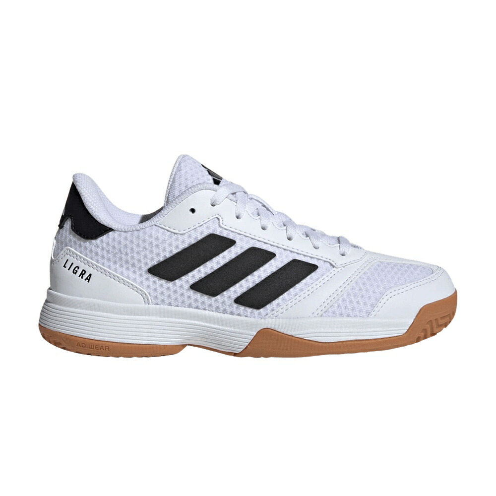 アディダス 黒色 ブラック 白色 ホワイト コア 'WHITE GUM' スニーカー メンズ ADIDAS LIGRA 8 INDOOR J BLACK / CLOUD WHITE CORE BLACK CLOUD