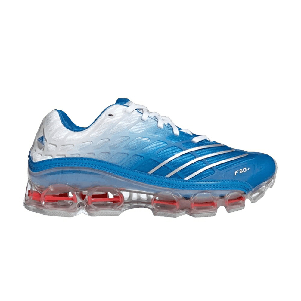 アディダス 青味 青み しろがね色 しろがね色 \u0027BLUE BIRD\u0027 スニーカー メンズ ADIDAS MEGARIDE F50 / BLUE BIRD SILVER METALLIC CLOUD