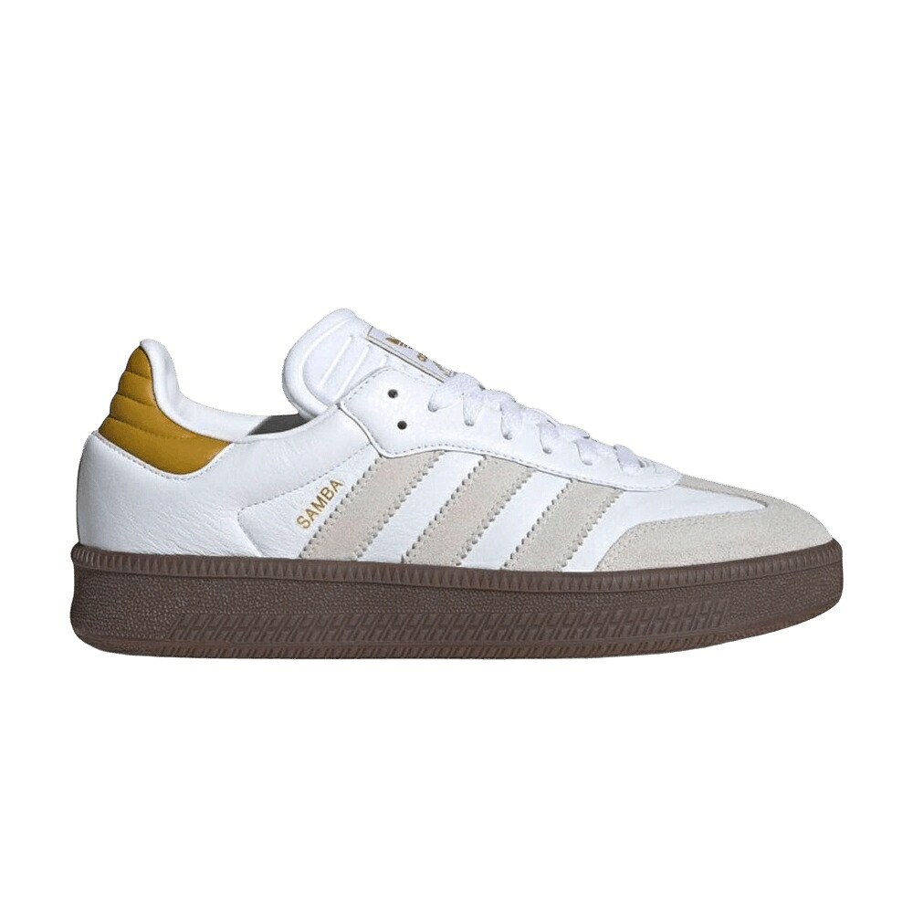 アディダス サンバ 白いこと 白いこと 薄墨色 薄墨色 ゴールド \u0027FOOTWEAR GOLD\u0027 スニーカー メンズ ADIDAS SAMBA XLG WHITE DASH GREY / FOOTWEAR WHITE DASH GREY GOLD