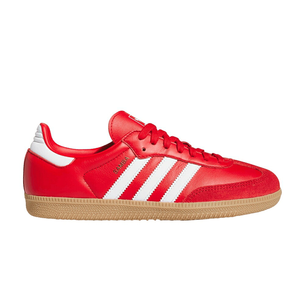 アディダス サンバ 白色 ホワイト 'BETTER GOLD' スニーカー レディース ADIDAS WMNS SAMBA OG SCARLET WHITE / BETTER SCARLET FOOTWEAR WHITE｜スニケス