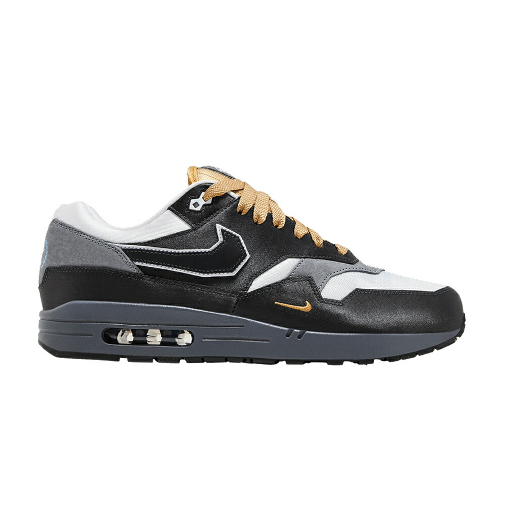 ナイキ マックス 灰色 グレー 白色 ホワイト エアマックス LOW MODE スニーカー メンズ NIKE AIR MAX 1 POLY - BIG HEAD / DARK SMOKE GREY WHITE METALLIC