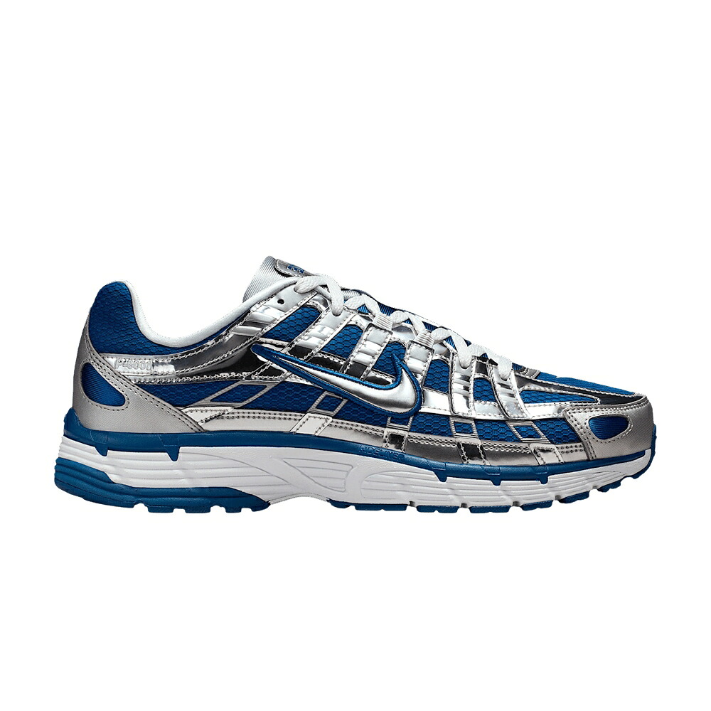 ナイキ 青色 ブルー コート 白色 ホワイト 銀色 シルバー 'COURT WHITE' スニーカー メンズ NIKE P-6000 BLUE / COURT BLUE WHITE METALLIC SILVER
