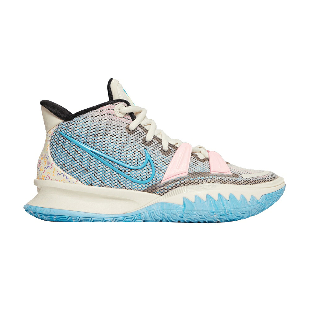 ナイキ カイリー 象牙色 青味 青み 黒いこと 黒いこと \u0027PALE IVORY\u0027 スニーカー メンズ NIKE KYRIE 7 / PALE IVORY CHLORINE BLUE BLACK