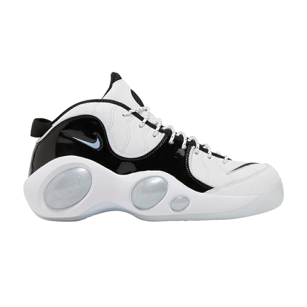 ナイキ ズーム フライト 白色 ホワイト 黒色 ブラック 'BLACK PATENT' スニーカー メンズ NIKE AIR ZOOM FLIGHT 95 / WHITE MULTI COLOR BLACK FOOTBALL｜スニケス