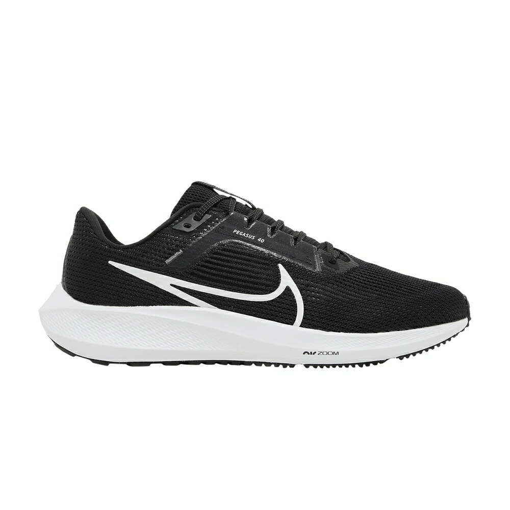 ナイキ ズーム ペガサス 黒色 ブラック 灰色 グレー 白色 ホワイト ズームペガサス 'BLACK WHITE' スニーカー メンズ NIKE AIR ZOOM PEGASUS 40 / BLACK IRON GREY WHITE