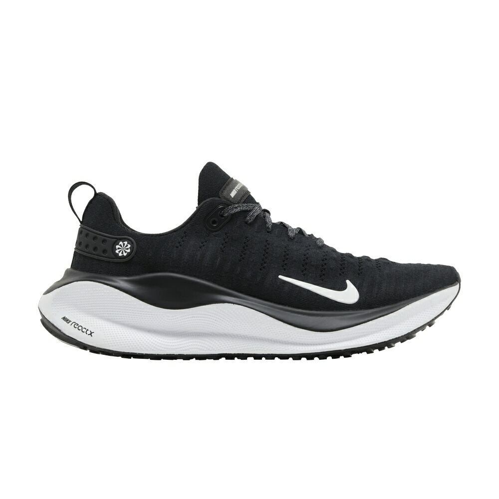 ナイキ ラン 黒色 ブラック 灰色 グレー 白色 ホワイト 'BLACK WHITE' スニーカー メンズ NIKE REACTX INFINITY RUN 4 / BLACK DARK GREY WHITE