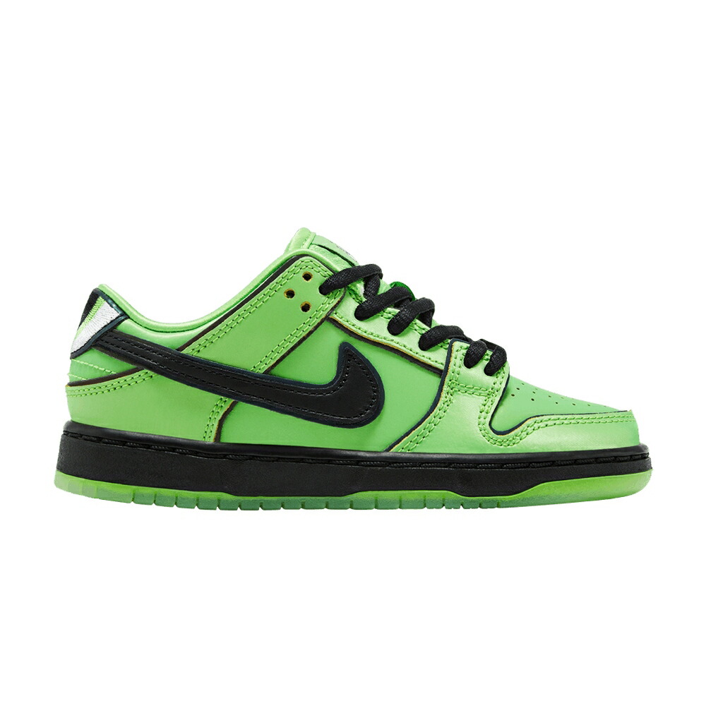 ナイキ ダンク プロ エスビー 緑 グリーン 黒色 ブラック ピンク ダンクロー BUTTERCUP ジュニア キッズ NIKE THE POWERPUFF GIRLS X DUNK LOW PRO SB QS PS / MEAN GREEN BLACK LOTUS PINK ベビー マタニティ ス
