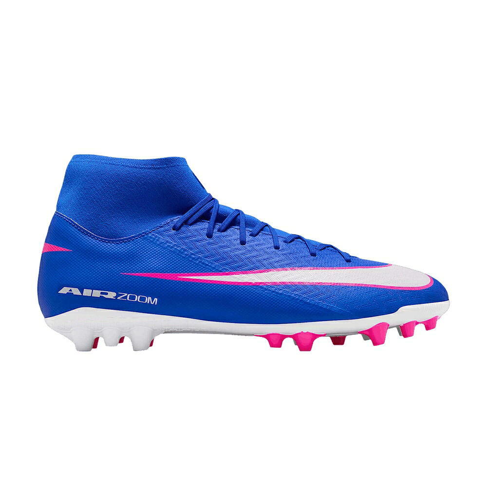 ナイキ ズーム アカデミー ハイ 青色 ブルー 白色 ホワイト 'RACER BLUE' スニーカー メンズ NIKE ZOOM MERCURIAL SUPERFLY 10 ACADEMY AG HIGH / RACER BLUE WHITE|スニケス