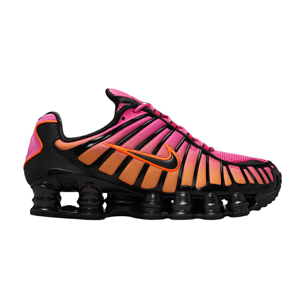 ナイキ ショックス 黒いこと 黒いこと \u0027PINKSICLE ORANGE\u0027 スニーカー レディース NIKE WMNS SHOX TL FADE \u0027PINKSICLE/METALLIC BLACK/TOTAL / PINKSICLE METALLIC BLACK TOTAL