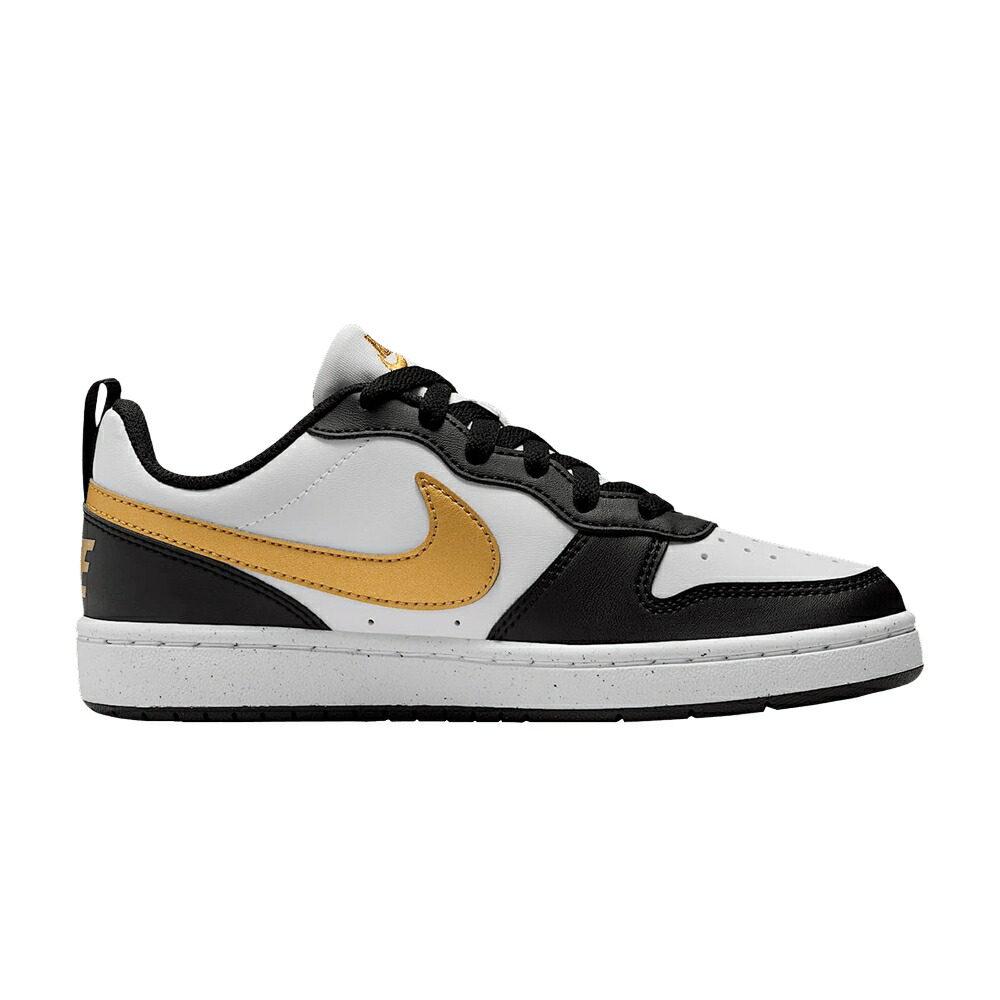 ナイキ コート 黒色 ブラック 白色 ホワイト ゴールド コートバーロウ 'BLACK GOLD' ジュニア キッズ NIKE COURT BOROUGH LOW RECRAFT GS METALLIC / BLACK BLACK WHITE METALLIC GOLD ベビー マタニティ スニーカ 29,835円