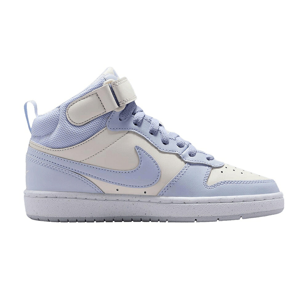 ナイキ コート ミッド プラチナム 白色 ホワイト コートバーロウ 'PLATINUM GHOST' ジュニア キッズ NIKE COURT BOROUGH MID 2 GS TINT / PLATINUM TINT WHITE GHOST ベビー マタニティ スニーカー｜スニケス
