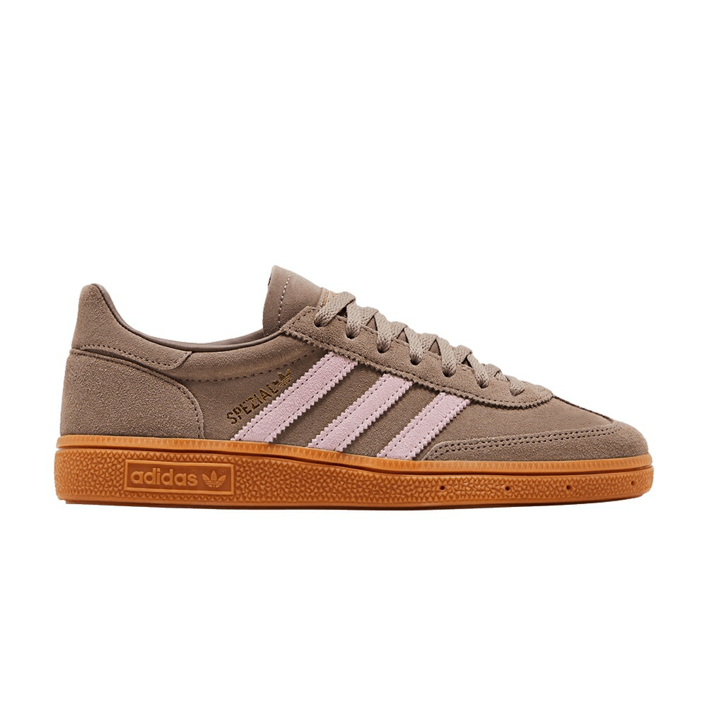 アディダス ハンドボール スペシアル 赤銅色 赤銅色 サクラ色 ゴールド \u0027CHALKY PINK\u0027 スニーカー レディース ADIDAS WMNS HANDBALL SPEZIAL BROWN CLEAR / CHALKY BROWN CLEAR PINK GOLD