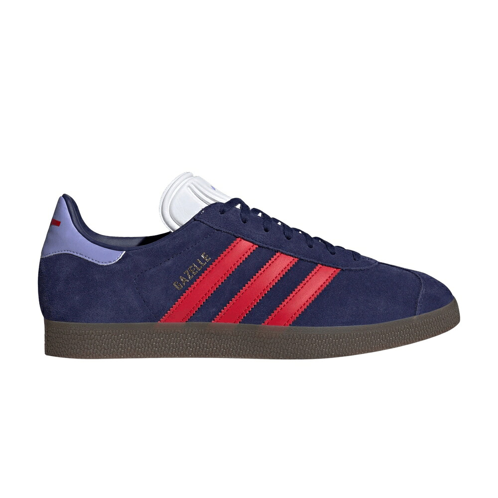 アディダス ガゼル ナイト爵 天の原 \u0027ORIGINALS COLLECTION\u0027 スニーカー メンズ ADIDAS ARSENAL FC X GAZELLE / NIGHT SKY BETTER SCARLET GUM