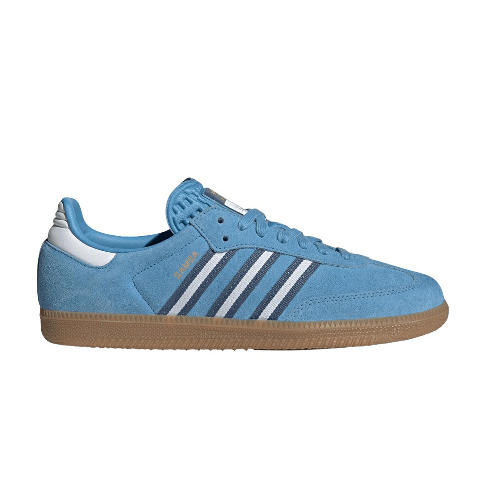 アディダス サンバ 青色 ブルー クルー 白色 ホワイト 'LIGHT WHITE' スニーカー メンズ ADIDAS SAMBA OG BLUE CREW CLOUD / LIGHT BLUE CREW BLUE CLOUD WHITE