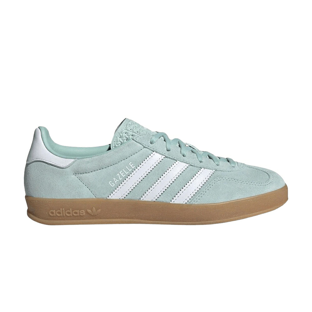 アディダス ガゼル 緑 グリーン 白色 ホワイト ASH WHITE スニーカー レディース ADIDAS WMNS GAZELLE INDOOR GREEN / ASH GREEN CLOUD WHITE GUM